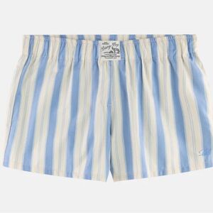 Dairy Boy Garden bed stripe pajama shorts